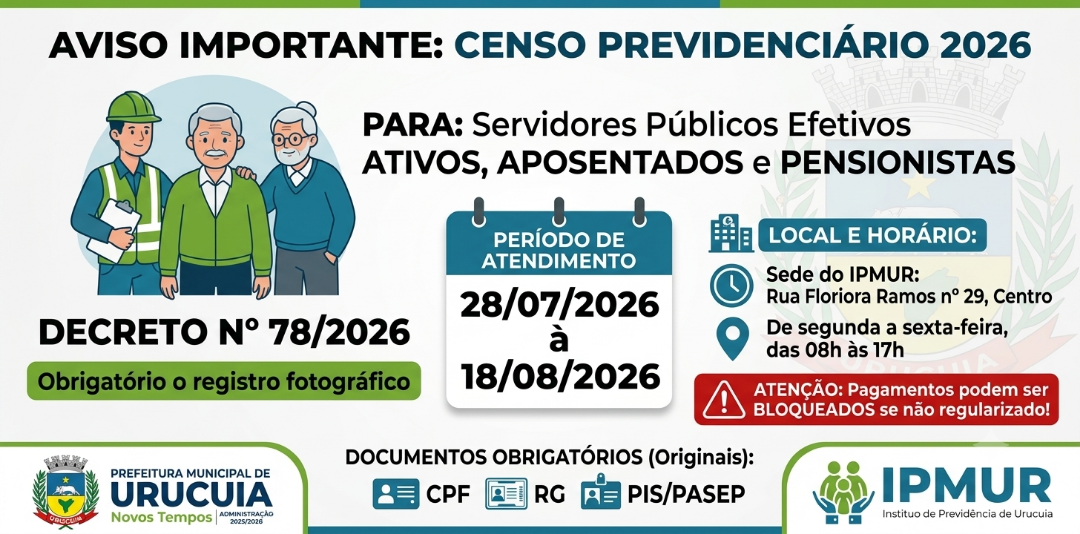 CENSO PREVIDENCIÁRIO 2026